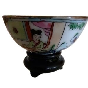 Vintage Porcelain Miniature Rice Bowl